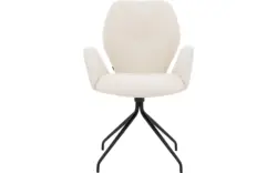 Goossens eetkamerstoel hera wit stof - 8221075-01 3